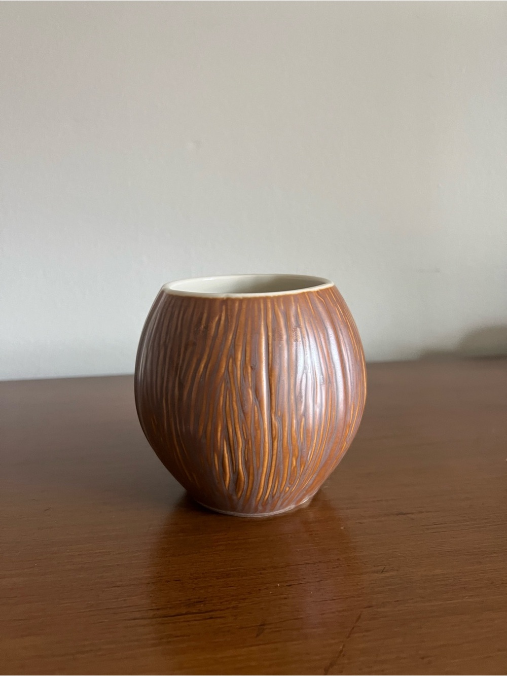 Vintage Hall No. 1877 Ceramic Coconut Tiki Mug
